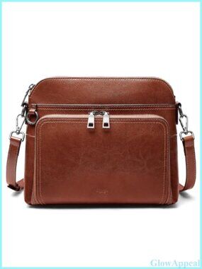 Leather Anti Theft Crossbody Bag Detachable Strap RFID Womens Purse